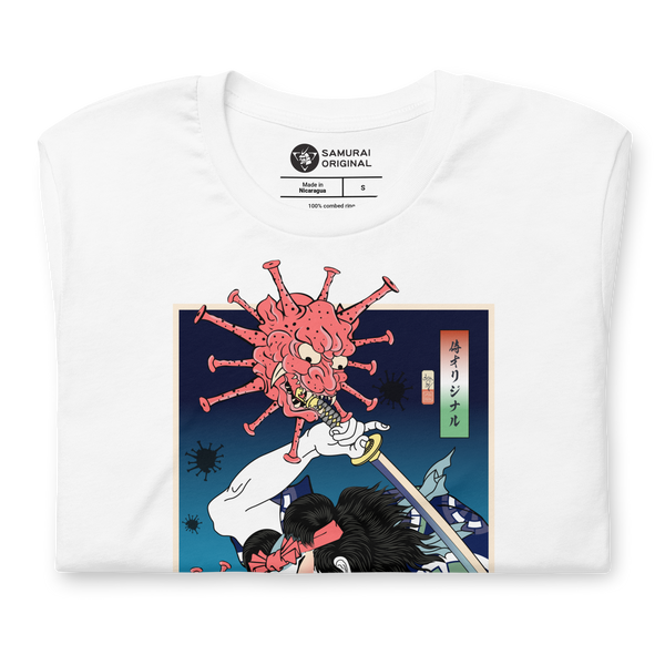 Samurai vs Virus Demon 2 Ukiyo-e Unisex T-Shirt