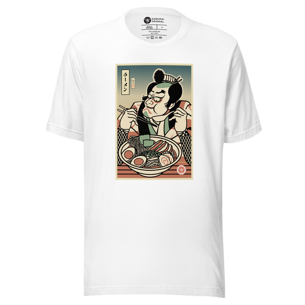 Samurai Ramen Noodles Japan's Food Ukiyo-e Funny Unisex T-Shirt