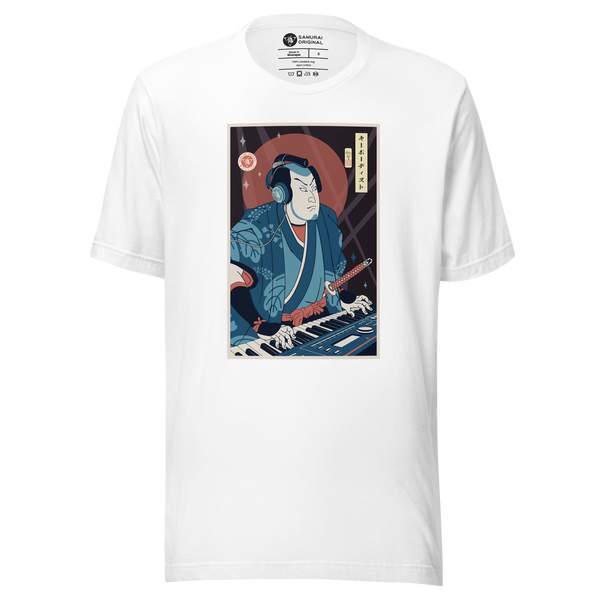 Samurai Keyboardist Player Music Ukiyo-e Unisex T-Shirt