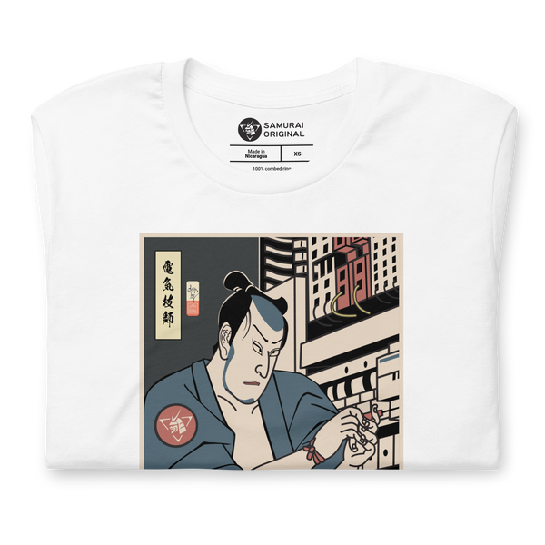 Samurai Electrician Ukiyo-e Unisex T-Shirt