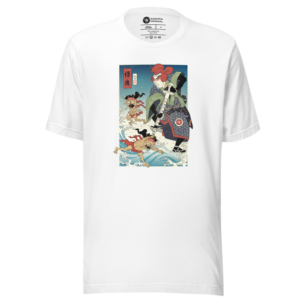 Samurai vs Demon Covid Ukiyo-e Unisex T-Shirt