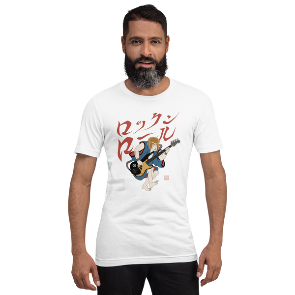 Bassist Samurai Japanese Ukiyo-e Unisex T-shirt 11 - Samurai Original