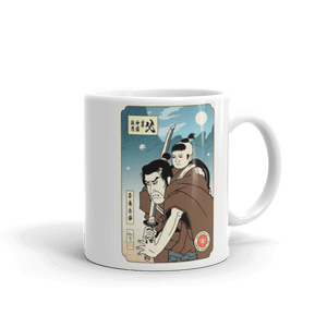 Daddy The Man The Myth The Legend Shogun Assassin Movie Ukiyo-e White Glossy Mug Samurai Original