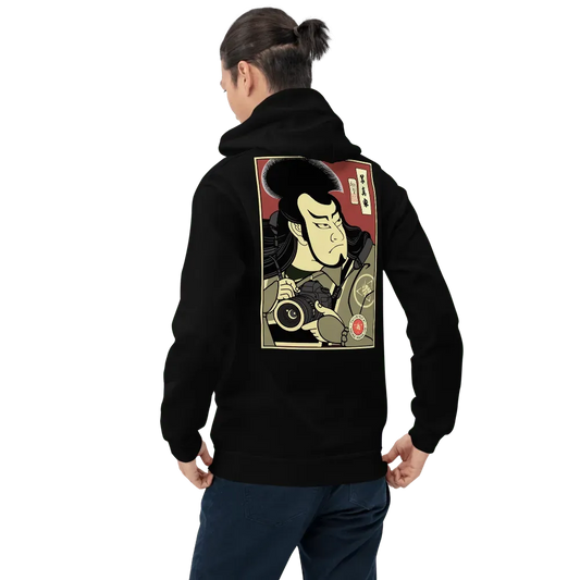 Samurai Photographer 10 Camera Ukiyo-e Unisex Hoodie Samurai Original