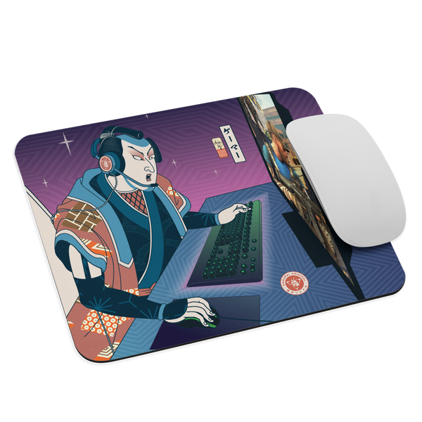Samurai Gamer Streamer Ukiyo-e Mouse Pad