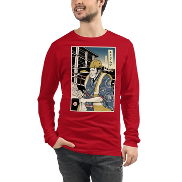 Samurai Construction Engineer Ukiyo-e Unisex Long Sleeve Tee - Samurai Original
