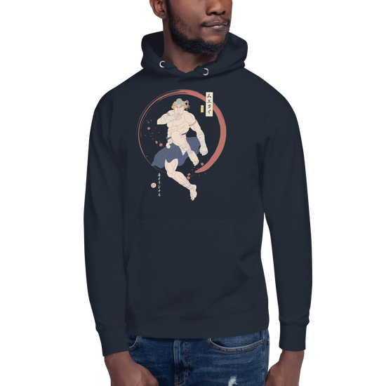 Muay Thai Japanese Ukiyo-e Unisex Hoodie - Samurai Original